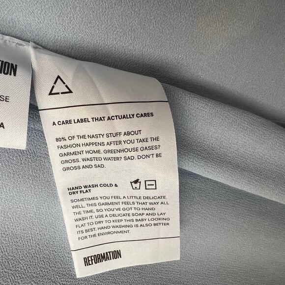 Reformation Sandra Kuren Crane Butterfly Print Maxi Dress Size S - Picture 10 of 16